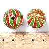 Printed Wood European Beads WOOD-Z002-03B-3