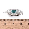 Brass Micro Pave Clear Cubic Zirconia Box Clasps KK-Q074-05P-4