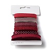 18 Yards 6 Styles Polyester Ribbon SRIB-C001-D07-2