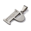 201 Stainless Steel Pendants STAS-Q342-53P-P-2