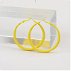 Spray Painted Alloy Hoop Earrings FS-WG43B6B-07-1
