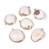 Electroplated Natural Shell Pendants BSHE-T015-14-1