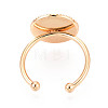 Brass Cuff Ring Findings KK-N276-03A-G-3