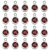 20Pcs Faceted Glass Charms RGLA-TADJ0001-01A-2