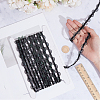 7.5 Yards Polyester Lace Ribbons SRIB-CY0001-46A-3