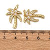 Brass Micro Pave Cubic Zirconia Pendants KK-P308-65G-3
