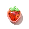Electroplate UV Plating Opaque Fruit Resin Cabochons CRES-U004-03B-1