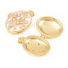 Brass Locket Pendants KK-D232-08G-01-2