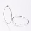 304 Stainless Steel Big Hoop Earrings EJEW-F105-05P-2