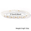 Fashion Natural Freshwater Pearl & Brass & Glass Beaded Stretch Bracelets for Women LS-SF7008-3-2