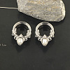 316L Surgical Stainless Steel Crystal Rhinestone Teardrop Ear Plugs Gauges WG3E4ED-06-1