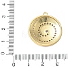 Brass Micro Pave Clear Cubic Zirconia Pendants CU-CBA4231-04B-G-3