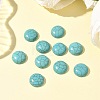 Craft Findings Dyed Synthetic Turquoise Gemstone Flat Back Dome Cabochons TURQ-S266-14mm-01-5