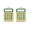 Alloy Enamel Pendants ENAM-Q004-01KCG-17-1