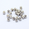 Cube Brass Spacer Beads KK-L015A-01P-1