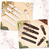 8 Sets 4 Colors Imitation Leather Alloy Button-down Metal Buttons for Bag Making FIND-GF0009-65-7