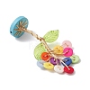 Resin Button Tree of Life Decorations AJEW-JF03414-04-5