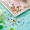 240Pcs 6 Colors Cubic Zirconia Bead ZIRC-TA0001-27-5