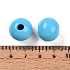 Painted Natural Wood Beads WOOD-A018-16mm-03-3