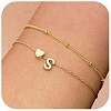 2Pcs 2 Styles Brass Beaded Bracelets & Satellite Chains Bracelets for Women FS-WG4A116-20-1
