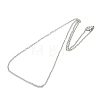 Unisex 304 Stainless Steel Cable Chain Necklace with Lobster Claw Clasps STAS-O037-83P-04-2