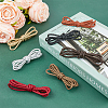 7 Strands 7 Colors Braided PU Leather Cords WL-FH0001-01-4