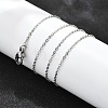 Non-Tarnish 304 Stainless Steel Cable Chain Necklaces X-NJEW-P248-01P-2