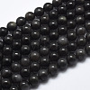 Natural Ice Obsidian Beads Strands X-G-A171-16-8mm-1