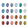 120Pcs 12 Colors Transparent Pointed Back Resin Rhinestone Cabochons KY-CW0001-01-14