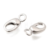 Brass Lobster Claw Clasps KK-C255-10P-2