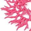 Opaque Acrylic Imitation Coral Beads Strands SACR-P033-02A-07-2