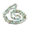 Natural Flower Amazonite Chips Beads Strands X-G-M205-12B-2
