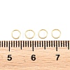 Brass Closed Jump Rings KK-D257-01G-09-3