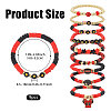 9Pcs 9 Styles Handmade Polymer Clay Heishi Beads Stretch Bracelets BJEW-WH0012-101A-2