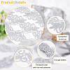 Fingerinspire 2M Polyester Embroidery Floral Trimming DIY-FG0003-80B-4