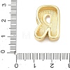 Brass Initial Beads KK-B167-27G-01R-3