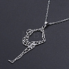 Non-Tarnish 201 Stainless Steel Pendant Necklaces NJEW-S105-JN617-45-1-1