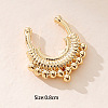 Brass Round Beaded Circular/Horseshoe Barbell Nose Rings FS-WGEE181-01-2