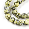 Baking Paint Glass Beads Strands DGLA-N003-8mm-A04-3