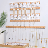   100Pcs Cardboard Jewelry Display Cards for Keychain CDIS-PH0001-59B-6