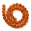 Resin Imitation Amber Beads Strands RESI-Z017-01C-2
