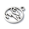 Non-Tarnish 304 Stainless Steel Charms STAS-C097-39P-2