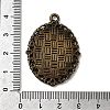 Tibetan Style Alloy Pendant Cabochon Settings X-TIBE-T003-09AB-NR-3
