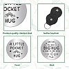 Pocket Hug Token Long Distance Relationship Keepsake Keychain Making Kit DIY-CN0002-67G-3