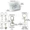 Valentine's Day Heart Alloy Pendant Keychain KEYC-FS0001-03-4