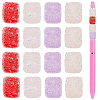 20Pcs 4 Colors Drusy Cube Resin Rhinestone Beads RESI-PA0001-43A-1