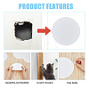 8Pcs PP Plastic Frosted Blank Plate DIY-FH0005-42-4