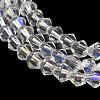 Transparent Electroplate Glass Beads Strands LS-EGLA-A039-T3mm-L13-3