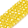 Electroplate Glass Beads Strands EGLA-A044-P1mm-B04-1