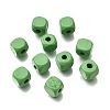 Spray Painted Wooden Beads WOOD-P021-01B-28-1